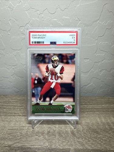 2000 Pacific Tom Brady Rookie RC #403 PSA 5 New England Patriots