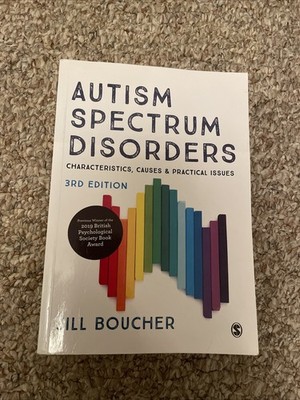 autism spectrum disorder 3rd edition jill boucher