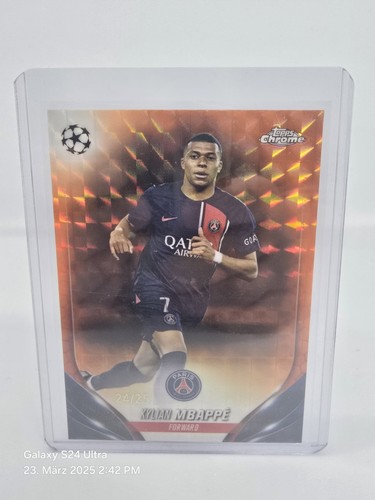 Topps Chrome 2023/24 UCC Club Competitions - /25 - Kylian Mbappe-21 - Bild 1 von 2