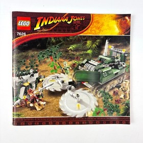 Lego Indiana Jones Temple of Crystal Skull 7620 7624 7626 7627 1 & 2 Instruction