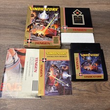 Vindicators Tengen Nintendo NES CIB Complete W/ Manual + Inserts + Poster