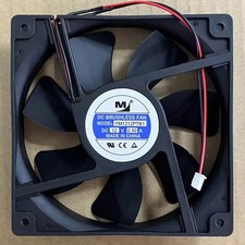One New YM1212PTB1 12V 0.50A 2-wire dual ball bearing cooling fan QW