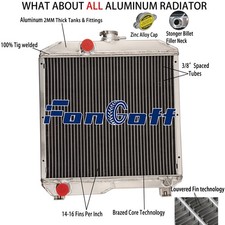 2-Row Aluminum Radiator Fit Ford New Holland 1510 1710 SBA310100440,SBA310100291
