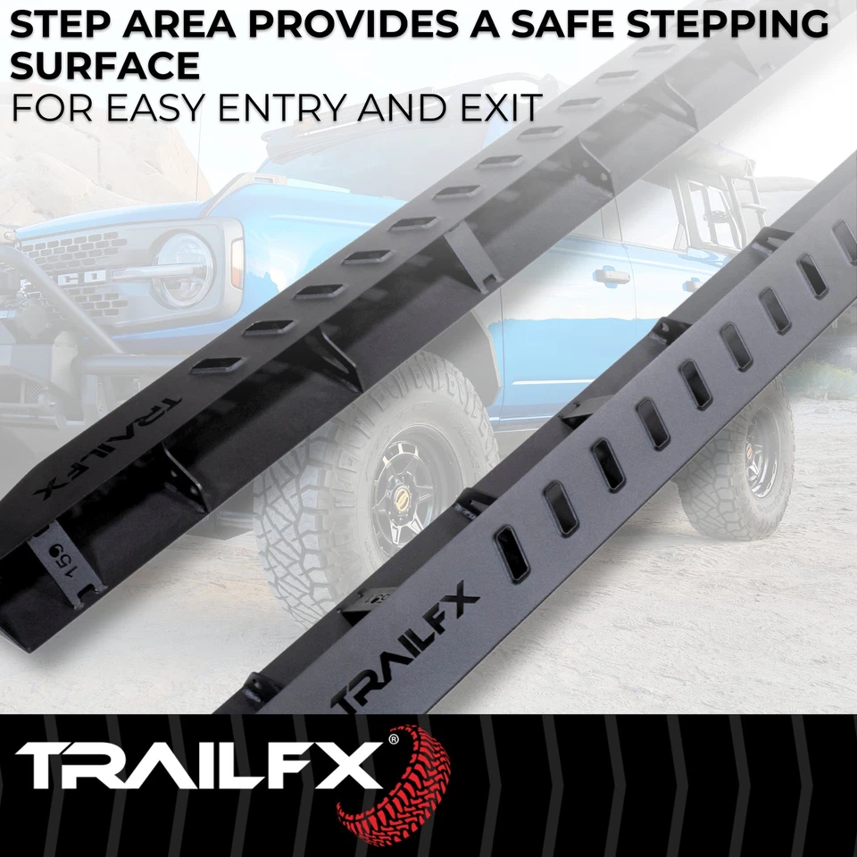 For Toyota 4Runner 2010-2024 TrailFX 6.5" Overland Series Black Running Boards Foto 3 de 4