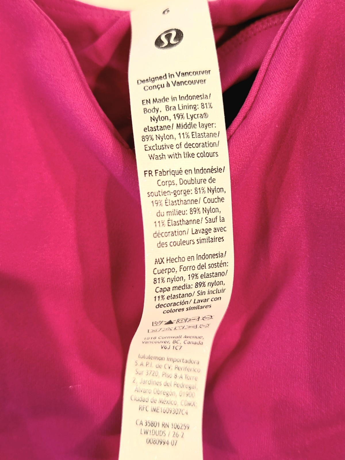 Lululemon Hawaii-Exclusive Align Tank NEW COLOR Pink Flare, White Islands, Sz 6 image 5