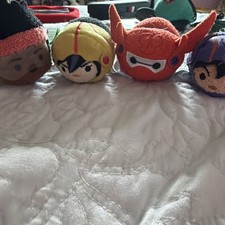 Lot Of Disney Tsum Tsum Big Hero 6 Armored Baymax Hiro GoGo Wasbai Mini Plush