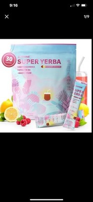 Zooone Super Yerba Instant Mate Tea Powder Natural RASPBERRY LEMONADE 30 Sachets