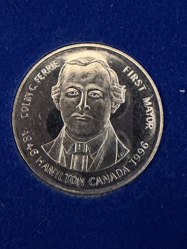 Hamilton ON Canada 150th Birthday 1996 Coin Token Set Dundurn castle Ferrie