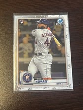 Topps 2020 Bowman Chrome Yordan Alvarez Rookie Batting #25 Houston Astros