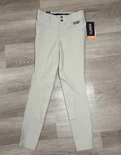 NEW Kerrits Kids L Crossover II Knee Patch Riding Breeches Pants