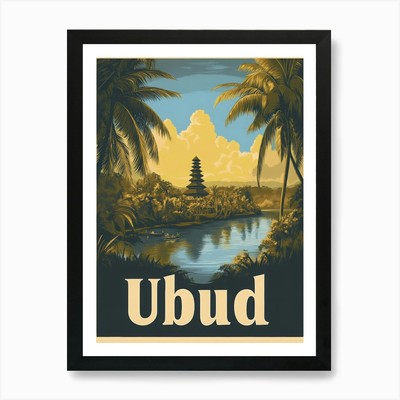 Aihrgdesign A Retro Reiseposter F Gerahmtes Wandbild Poster Leinwanddruck Bild