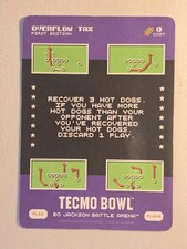 BO JACKSON BATTLE ARENA TECMO BOWL PLAY PL12 PL-12 SSP OVERFLOW TAX