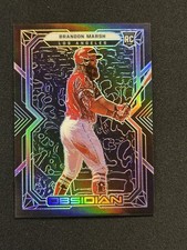 2022 Panini Chronicles Obsidian Brandon Marsh Rookie #1 Los Angeles