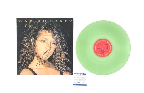 Mariah Carey Autographed Signed Coke Bottle Color Vinyl Debut Album Reissue ACOA