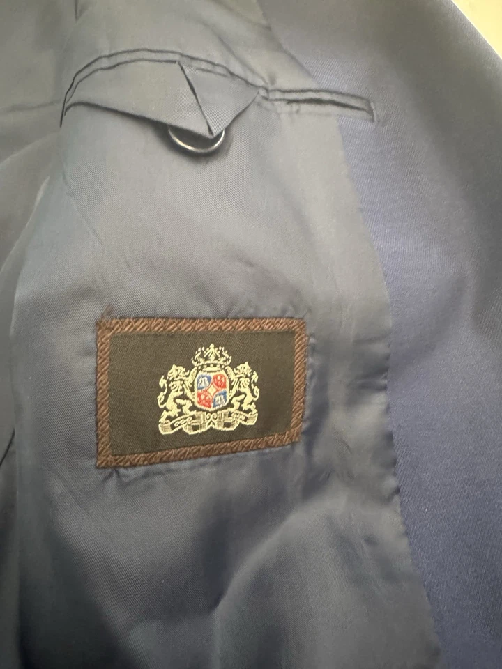 Traje Blazer Marchatti Italia Hombres Azul Real Talla 40L Negocios Formal Fiesta Iglesia Foto 2 de 4