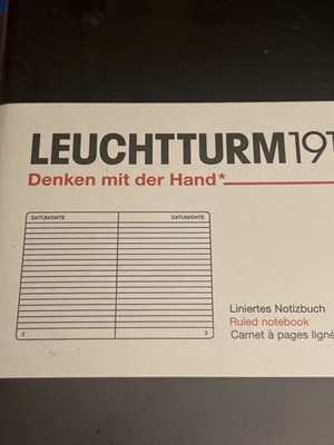 Leuchtturm 1917 Ruled Hardcover Lined notebook Black or Gray sealed sold Sep. 