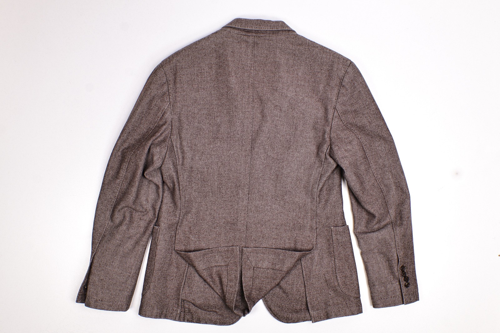 Robert Talbott Brown Wool Blend 3-Button Unstruct… - image 4