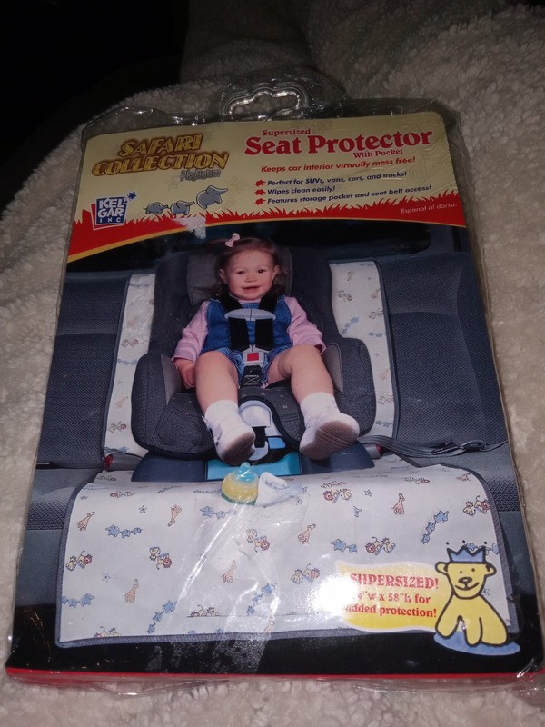 Vintage 2003 Kel Gar Inc Seat Protector With Pockets 24w X 58h. New In Package. 