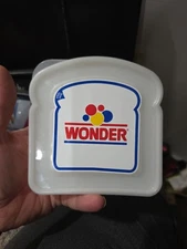 Wonder Bread Sandwich Storage Holder Lunch Box Plastic Container