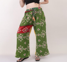 Women's Printed Kantha Wide Leg Straight Palazzo Style Pant Wholesale Mix lot