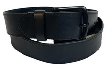 Blackjack Dress Work Belt Men  s Sz 38 Black Genuine Leather Black Toned Buckle