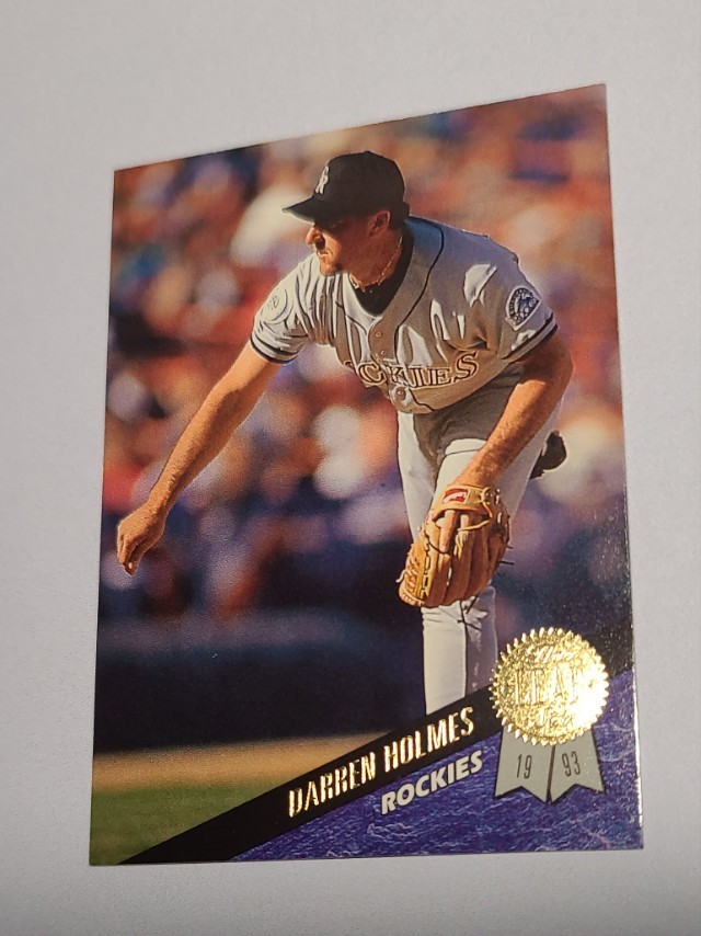 1993 Leaf Darren Holmes Colorado Rockies #383