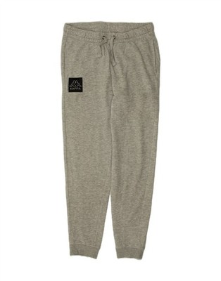 KAPPA Womens Tracksuit Trousers Joggers UK 14 Large  Grey Cotton CM48