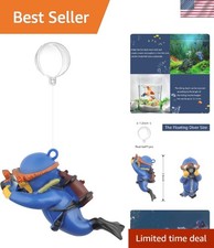 Charming Floating Diver Fish Tank Decoration - Fun Safe Aquarium Accessory