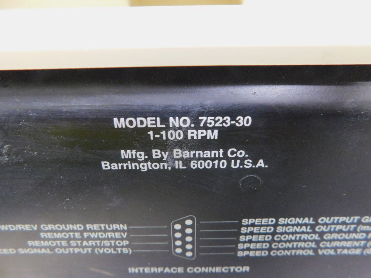 COLE PARMER 7523-30, 7518-10 MASTERFLEX PERISTALTIC PUMP W/HEAD PUMP M5840