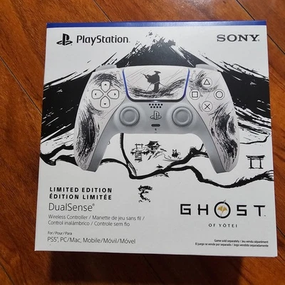 Sony Playstation 5 PS5 DualSense Controller Ghost of Yotei Black Limited Edition