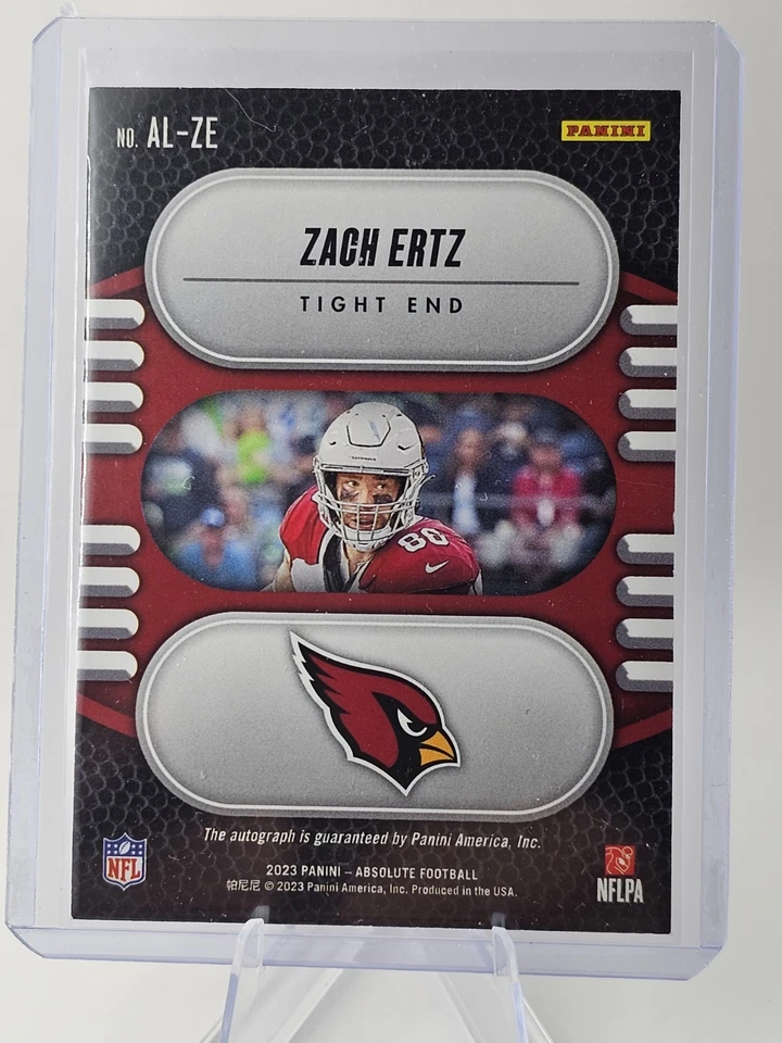 2023 Absolute - Absolute Legends Signatures Zach Ertz #AL-ZE Blue 35/35 (AU) - Image 2 of 2