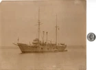 WW1 WWI American US Navy USN Military Press Photo Early Transport Ship in Harbor