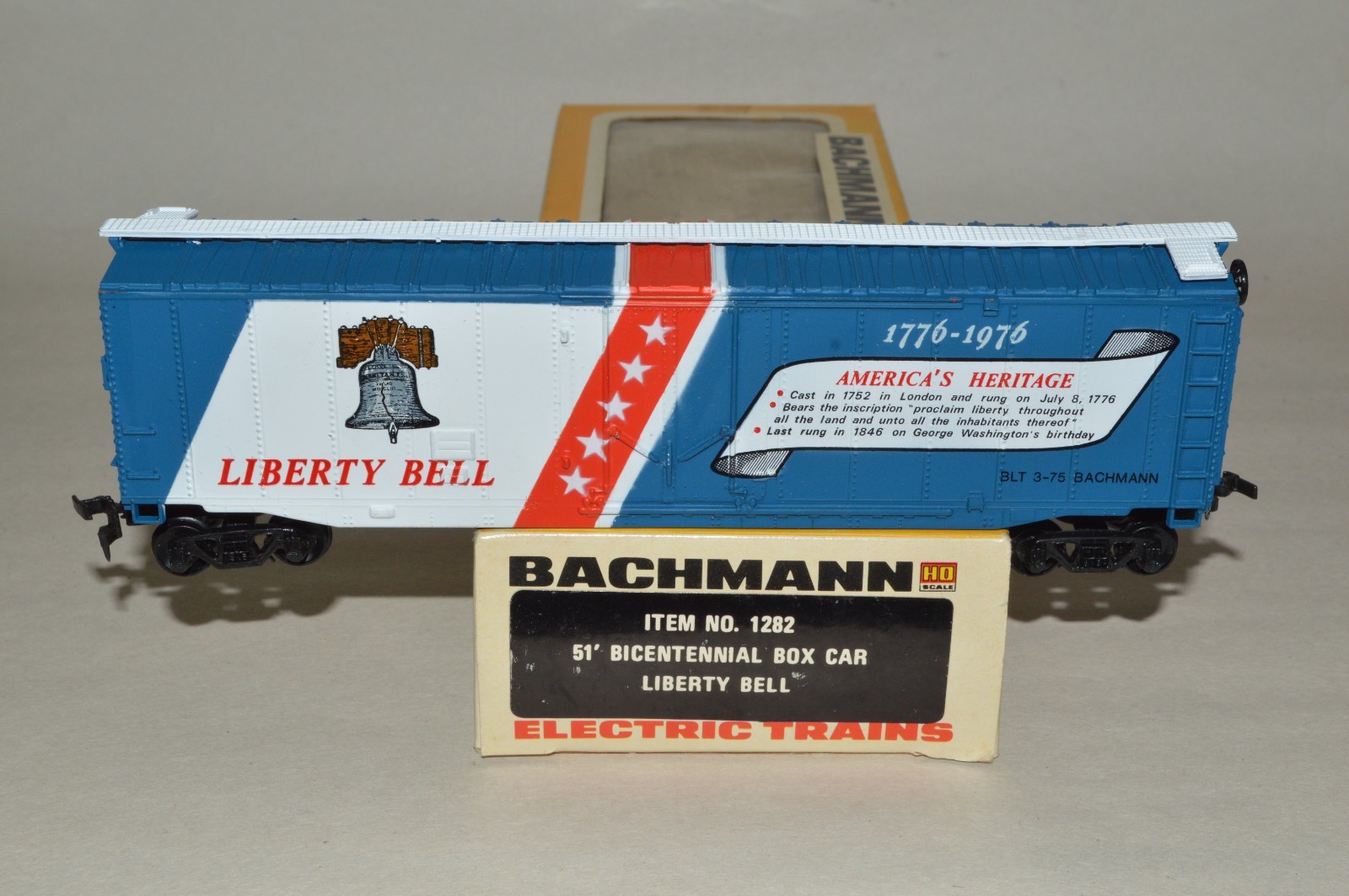 HO scale Bachmann 50' box car train USA Spirit of America 1776 Liberty Bell