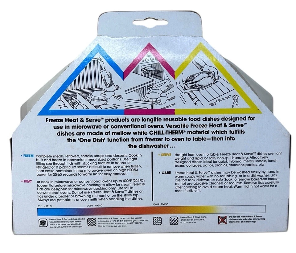 VTG NOS Anchor Ovenware Microwave 2 Long Life Divided Plates & Lids PH500/316 - Image 2 of 4