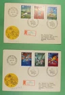 DR WHO 1977 HUNGARY 2 FDC SPACE COMBO R49156