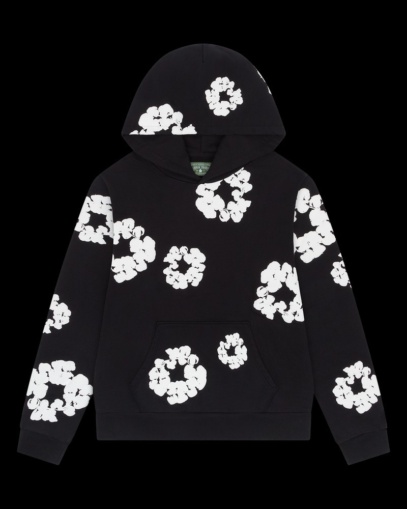 The Cotton Wreath Hoody Black  Gr.S African Diaspora Culture Denim Tears Hoodie