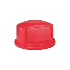 RUBBERMAID COMMERCIAL PRODUCTS FG263788RED Trash Can Top,Dome,Swing Closure,Red