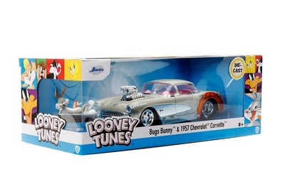 Jada 1/24 1957 Chevy Corvette with BUGS BUNNY Figur 32390