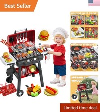 Realistic BBQ Grill Playset for Kids - Enhance Imagination  Cognitive Skills