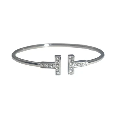 Tiffany & Co. T Wire Diamantarmband K18WG Weißgold 7,5 g - Bild 1 von 4