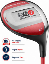 Performance Golf 357 Super 7-Wood Golf Club RH REGULAR Flex Tri-Fusion