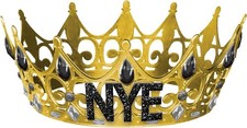 NYE Jeweled Crown New Year Holiday Fancy Dress Adult Costume Accessory 2 COLORS