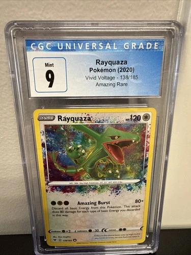 Rayquaza CGC 9🔥 138/185 Swsh04: Vivid Voltage Holo