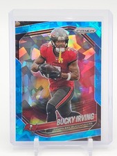 BUCKY IRVING 2025 PRIZM BLUE CRACKED ICE /99 #169 BUCCANEERS FOOTBALL Q5384