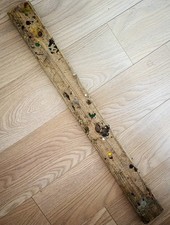 77cm LONG FLAT PAINTED DRIFTWOOD Shelf Base CHARACTER PIECE Base Plank Board