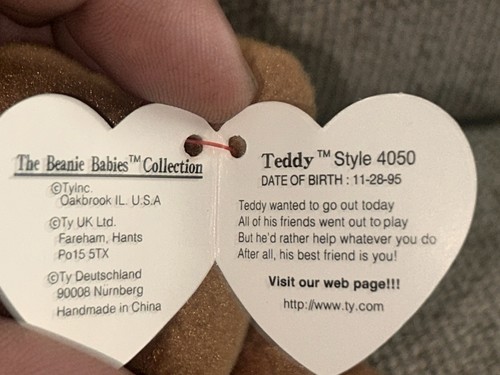 Teddy, Daisy, Roam Beanie Baby’s. Rare Tag Mistakes. - Picture 3 of 16