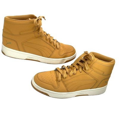 Puma Rebound LayUp Mid Wheat Tan Men s 9.5 EU 42.5 High Top
