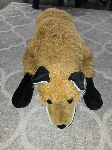 Jumbo 48" PLOW AND HEARTH Red Fox Realistic Plush Toy Animal Body Pillow Floppy - Picture 3 of 8