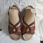 Earth Spirit Carlisle Brown Leather Sandal Sz 11 OpenToe Sling Back Gelron2000 — photo 2