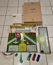 SUPERIOR AIRPORT PLAYSET BY T. COHN TIN LITHO 1950s Complete With Box LOOK 